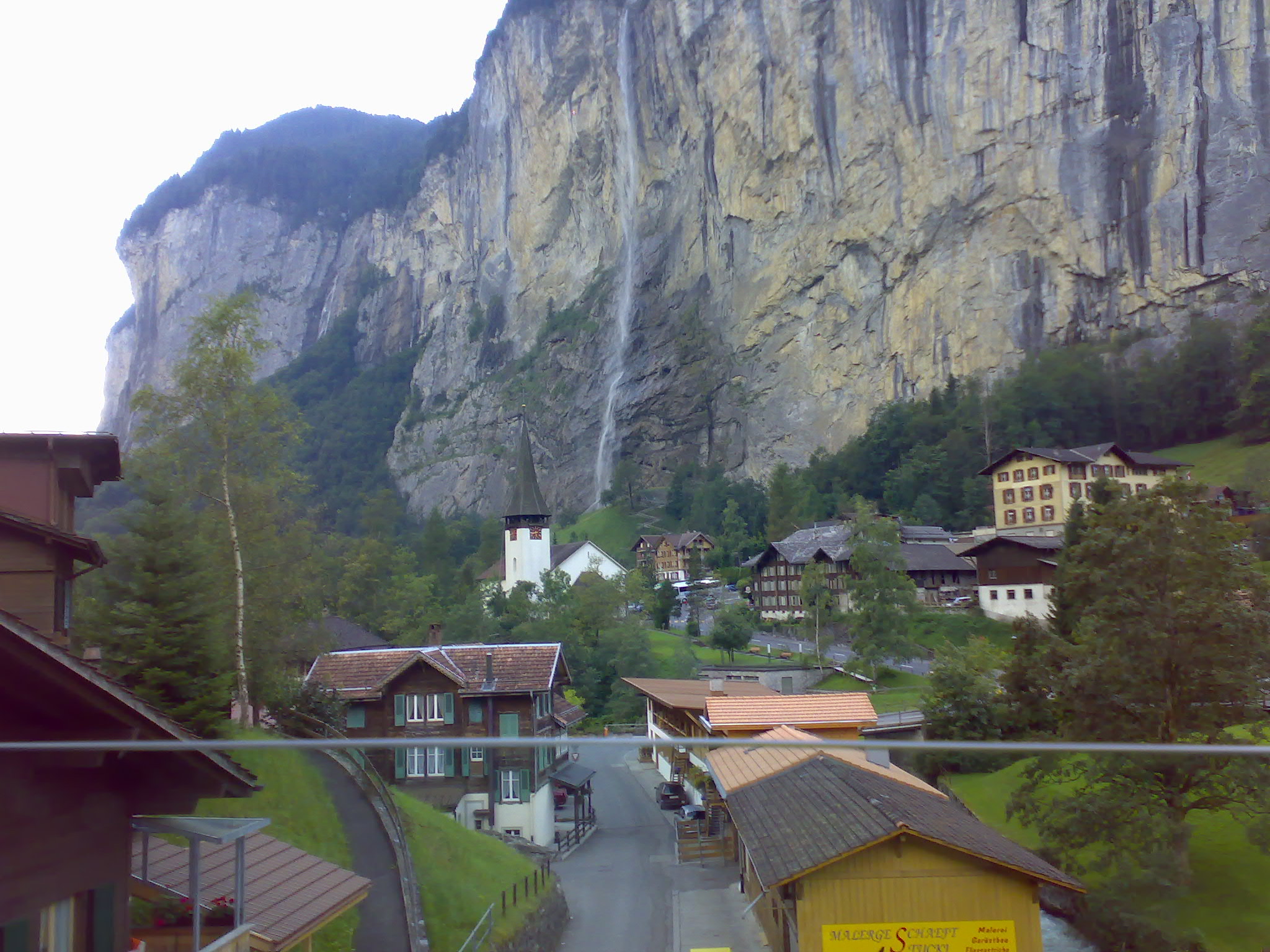 wasser aus dem Zug aufgenommen